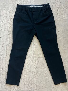 Banana Republic Sloan Pants Womens 4 Black Ankle Career Stretch Dress Pants